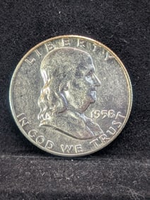 1958 Franklin Half Dollar. 90% Silver