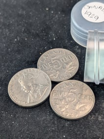 Roll (40) 1929 Canada Nickels