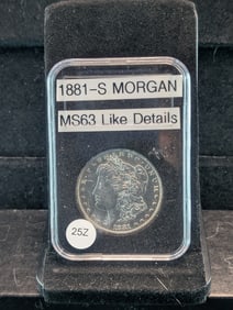 1881-S Morgan Dollar, MS63 Like Details