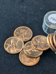 Fifty 1961-D Lincoln Memorial Cents