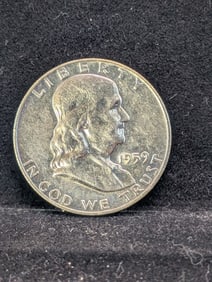 1959-D Franklin Half Dollar. 90% Silver