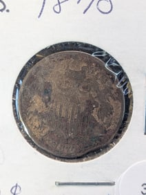 1870 Shield Two Cent Coin