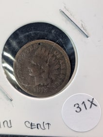 1878 Indian Head Cent. Semi Key Date
