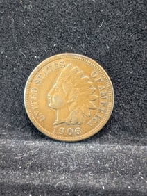 1906 (EF+, Full Liberty & Feathers) Indian Head Penny, 119 Years Old!