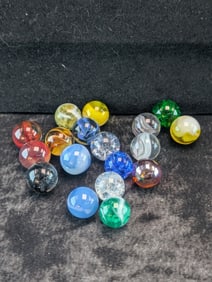 18 Small Marbles