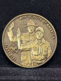 Boy Scouts of America Token (100 Years, 1910-2010, Rare), UNC