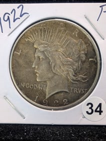 1922 P Peace Dollar