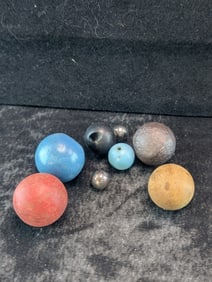 Misc. Marbles. Ball Bearings, Wood Marbles, Bead, & Misc.. Musket Ball