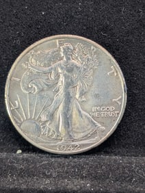 1942 S (AU, WWII Era, Amazing Details) 90% Silver Liberty Half, 83 Years Old!