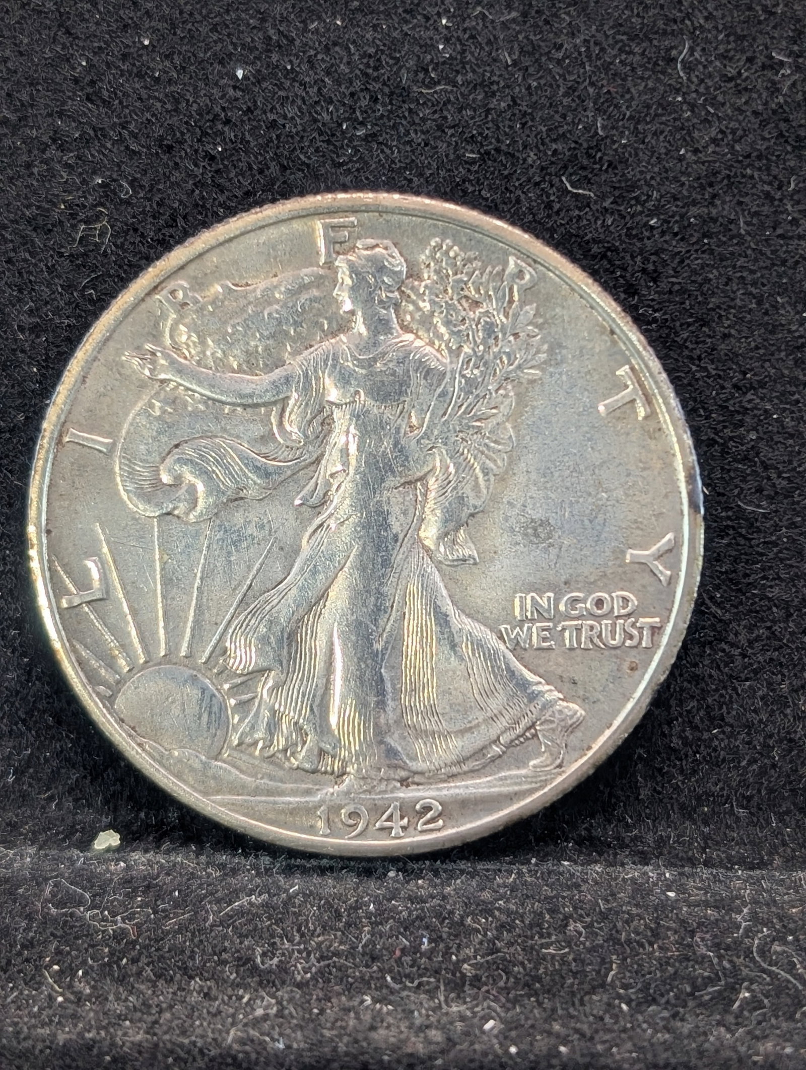1942 S (AU, WWII Era, Amazing Details) 90% Silver Liberty Half, 83 Years Old!: 1942 S (AU, WWII Era, Amazing Details) 90% Silver Liberty Half, 83 Years Old!