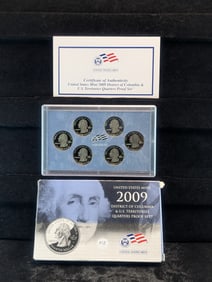 2009-S Territories "Clad" Proof Quarter set