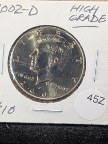 2002-D "High Grade" Kennedy Half Dollar