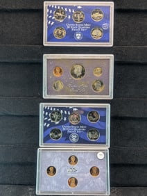 Four Partial Sets Of U.S. Mint Proof Sets - 1984-S Proof Set, 2009-S Bicentennial Lincoln Cents,
