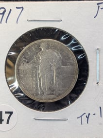 1917 P Standing Liberty Quarter Type 1