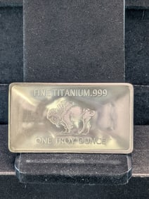 1 Ounce-.999 Pure Titanium-Buffalo Style, BU