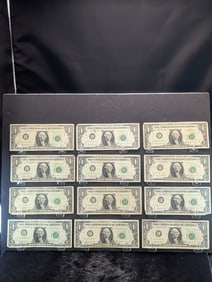 12 1963B Federal Reserve "Barr" Notes