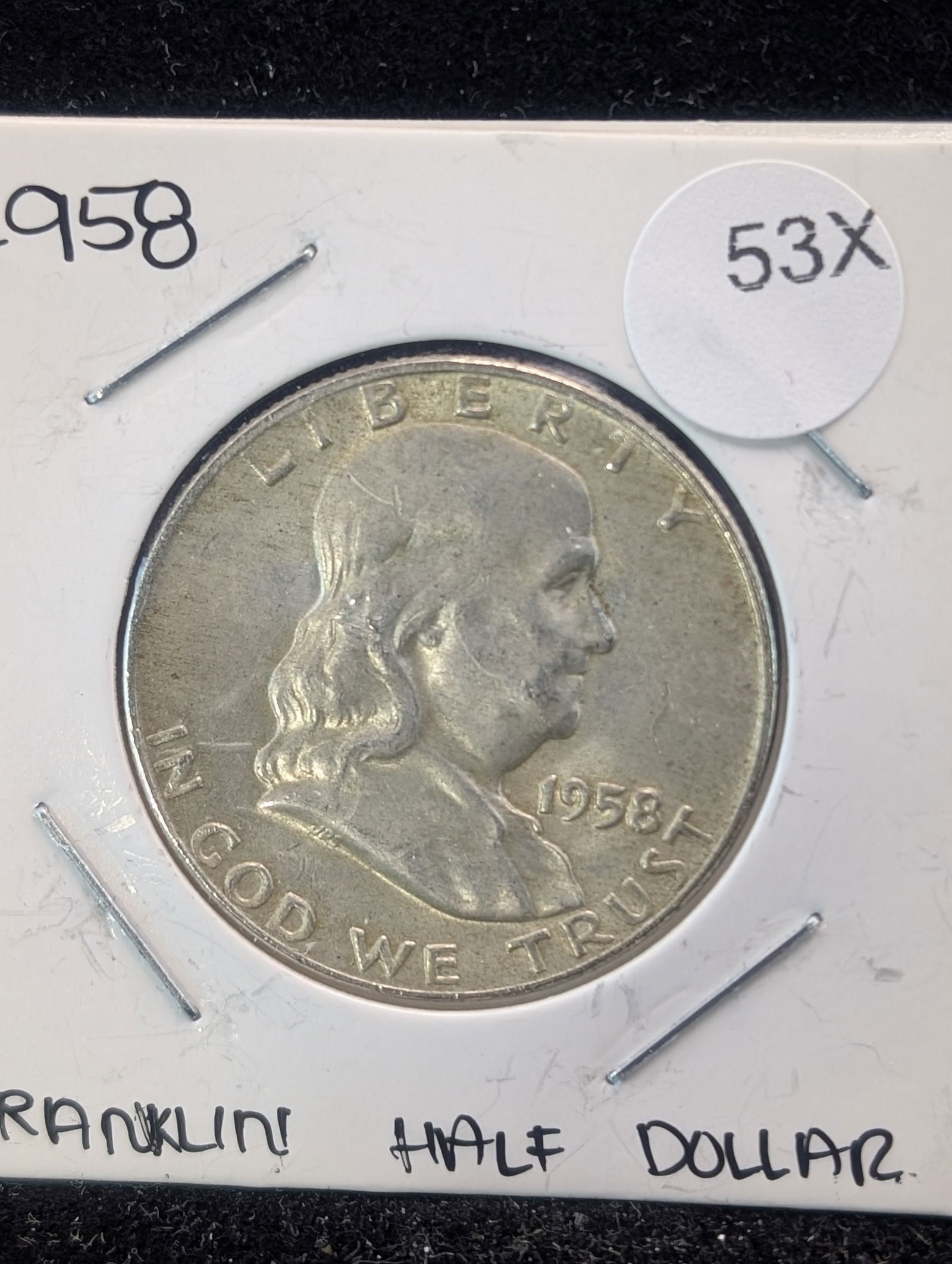 1958-D Franklin 50c. 90% Silver (1 of 2)