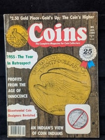 1980 US Coin Magazine, (Great Articles & Amazing Prices), Great Condition, 45 Years Old