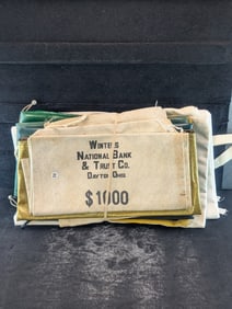 10 Assorted Bank Bags some with Draw Strings and Some with Zippers
