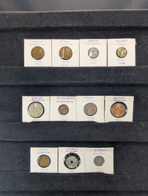 11-World Coins, (Mozambique, Kuwait, Ghana, Kenya & Greece) Some UNC-Proof!