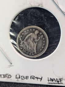 1854 Seated Liberty Half Dime