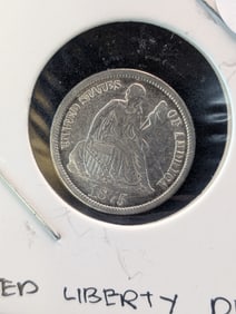 1875 Seated Liberty Dime