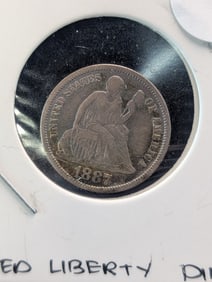 1887-S Seated Liberty Dime