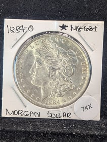 1884-O Morgan Dollar. UNC