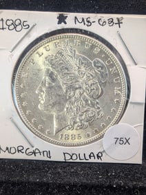 1885 Morgan Dollar. UNC