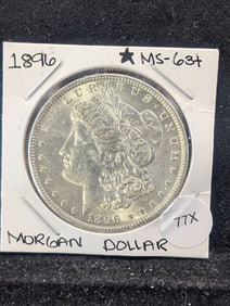1896 Morgan Dollar. UNC