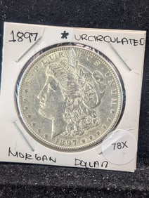 1897 Morgan Dollar. UNC