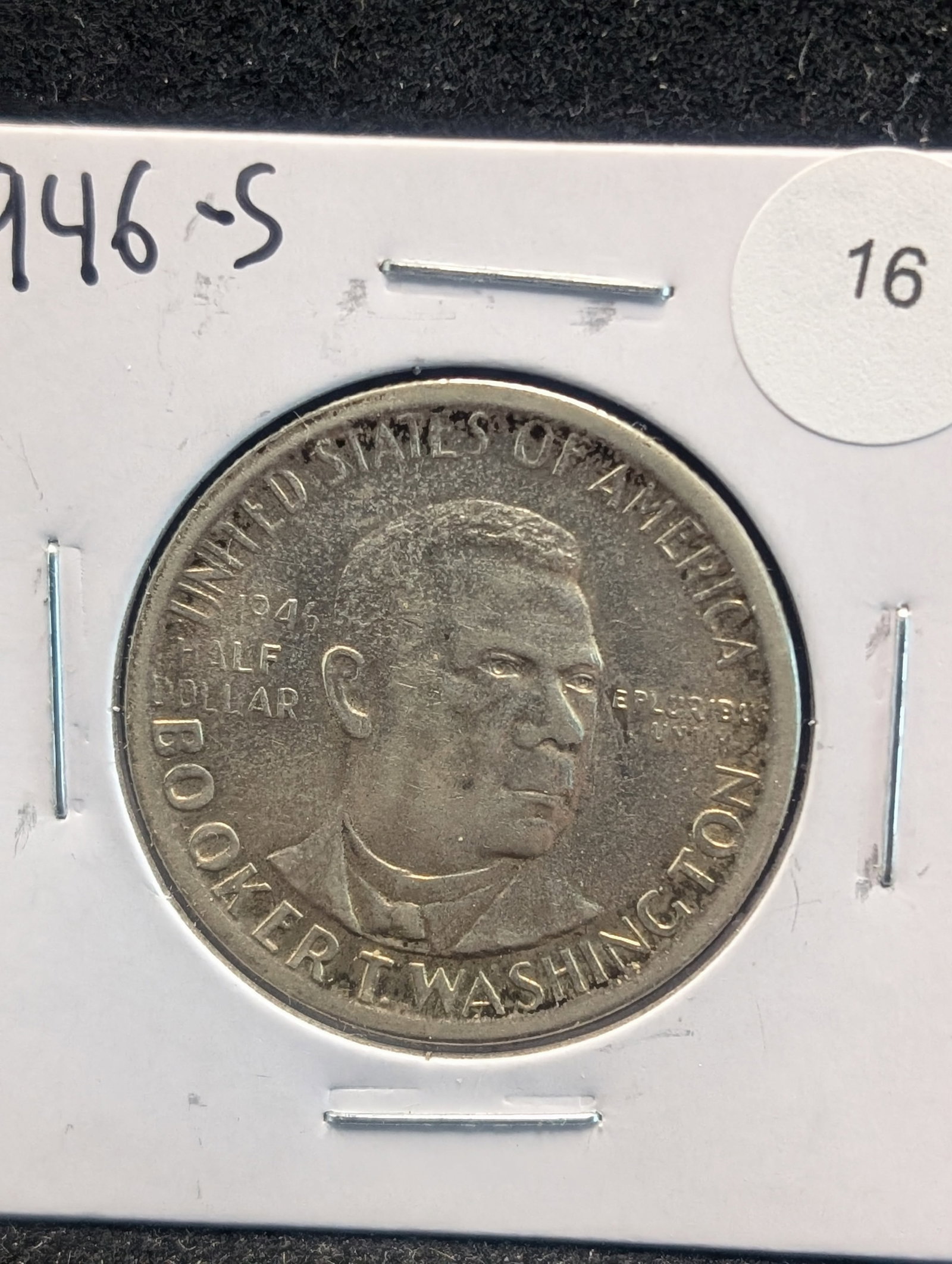 1946-S Booker T Washington Commem. 90% Silver Half Dollar: 1946-S Booker T Washington Commem. 90% Silver Half Dollar
