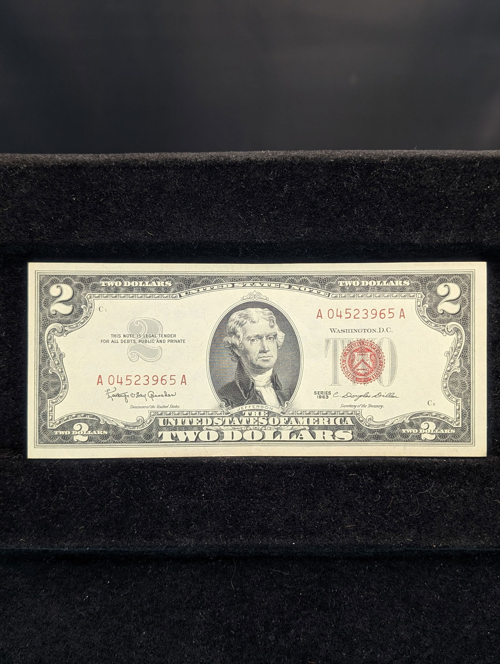 1963 Red Seal $2 Note. GEM CRISP UNC (1 of 3)
