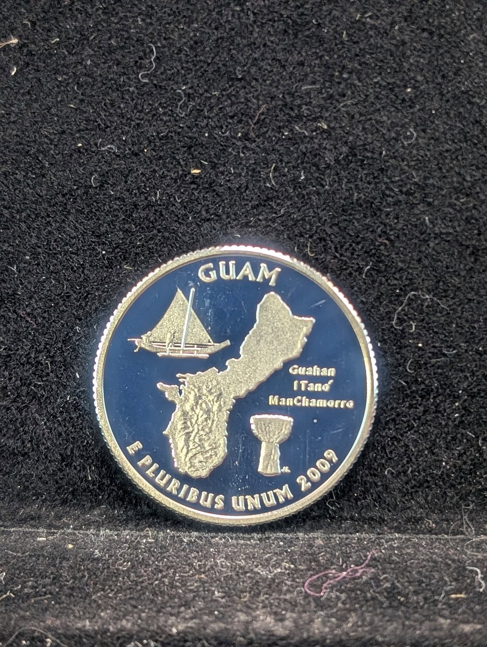 2009-S Proof 90% Silver US Territory Quarter- Guam. High Book Value: 2009-S Proof 90% Silver US Territory Quarter- Guam. High Book Value