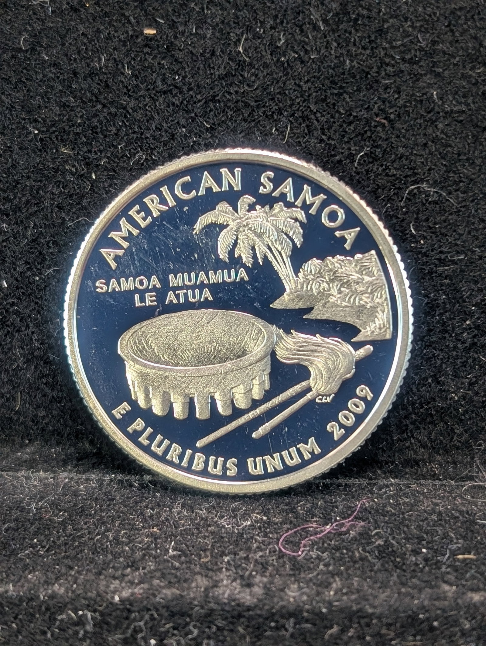 2009-S Proof 90% Silver US Territory Quarter- American Samoa. High Book Value: 2009-S Proof 90% Silver US Territory Quarter- American Samoa. High Book Value