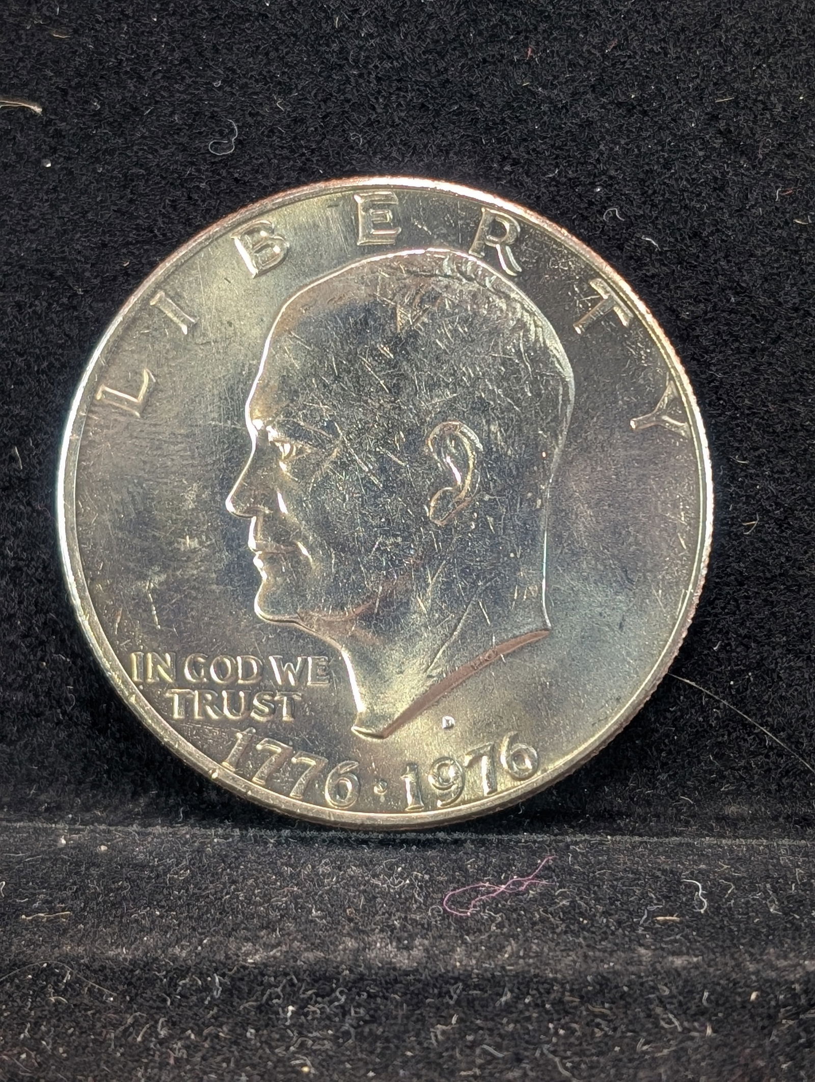 1976-D Type 2 Bicentennial Ike Dollar. UNC (1 of 2)