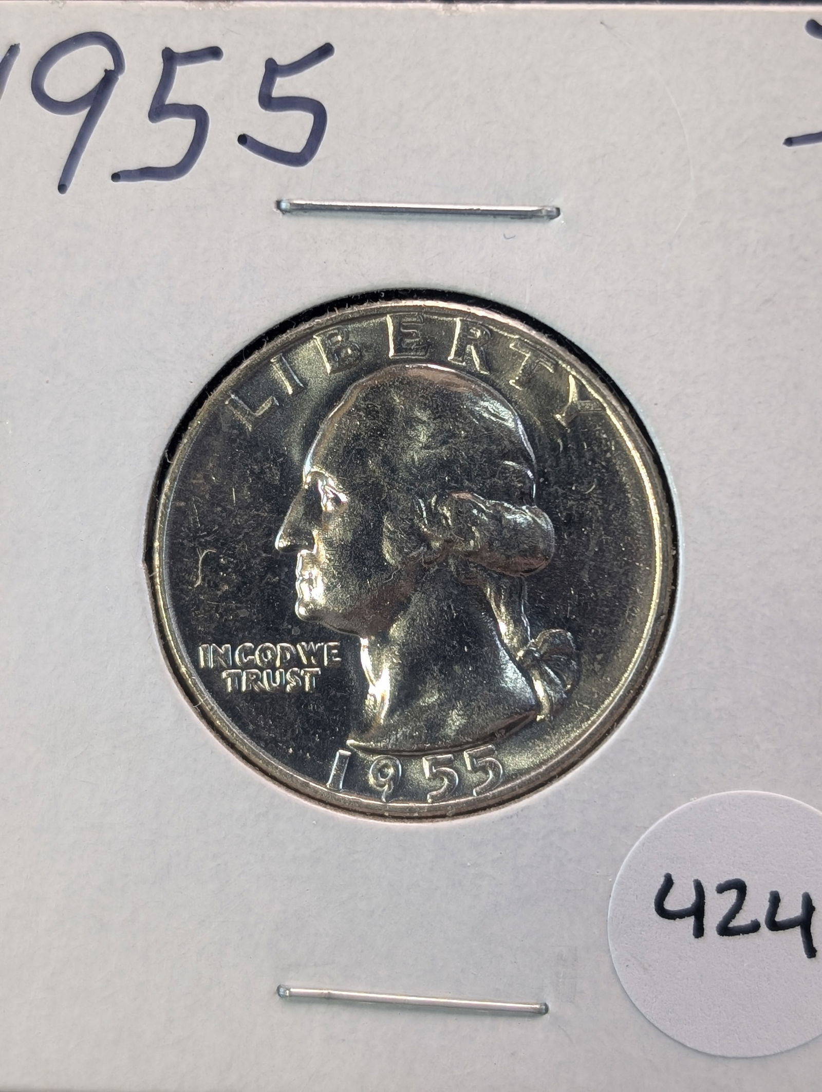 1955-D GEM BU Washington Quarter. 90% Silver (1 of 2)