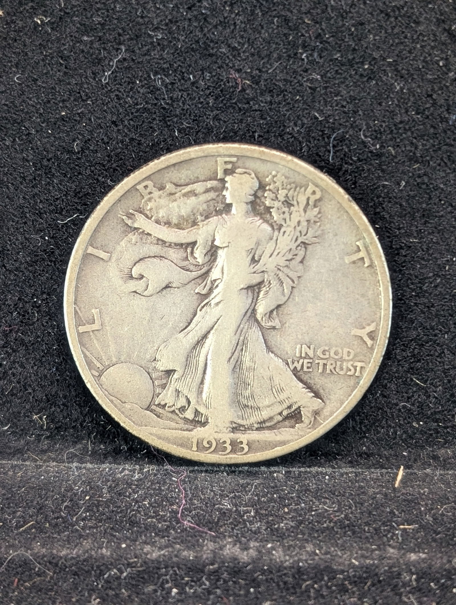 1933-S Walking Liberty 50c. TOUGH Great Depression Era (1 of 2)
