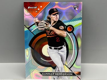2023 Topps Finest Gunnar Henderson Lava RC #050/100