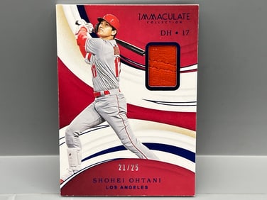 2020 Panini Immaculate Collection Shohei Ohtani Player Worn Patch #21/25