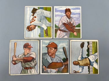 Lot of 5 - 1950 Bowman - Varying Conditions