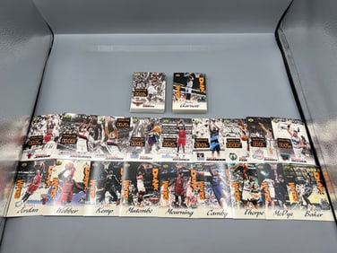1997 Upper Deck Nestle Crunch Time & 1997 Upper Deck Slam Dunk Basketball Complete 40 Card Sets W/
