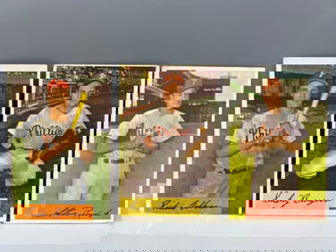 Lot of 3 - 1954 Bowman w/Richie Ashburn HOF