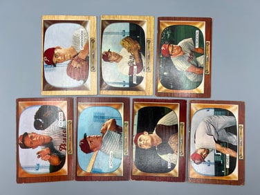 Lot of 7 - 1955 Bowman - Varying Conditions