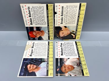 Lot of 3 - 1961 Post Cereal - Maris and HOF