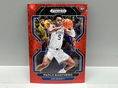 2022-23 Prizm Draft Paolo Banchero Red Disco Prizm RC #52