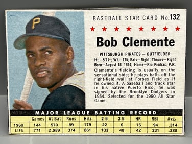 1961 Post Cereal Roberto Clemente