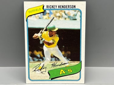 1980 Topps Rickey Henderson RC #482