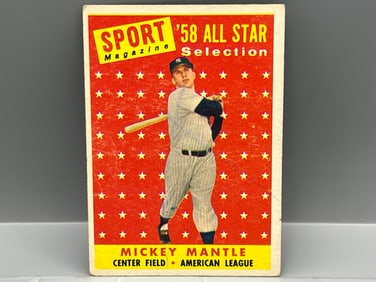1958 Topps Mickey Mantle All Star #487