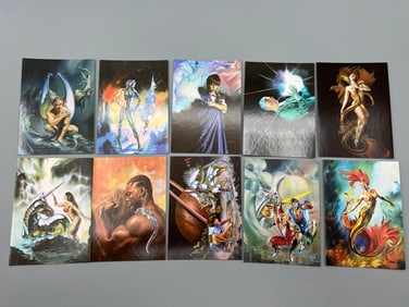1994 Cardz Julie Bell Fantasy Art According To Julie Tekochrome Complete 10 Card Insert Set